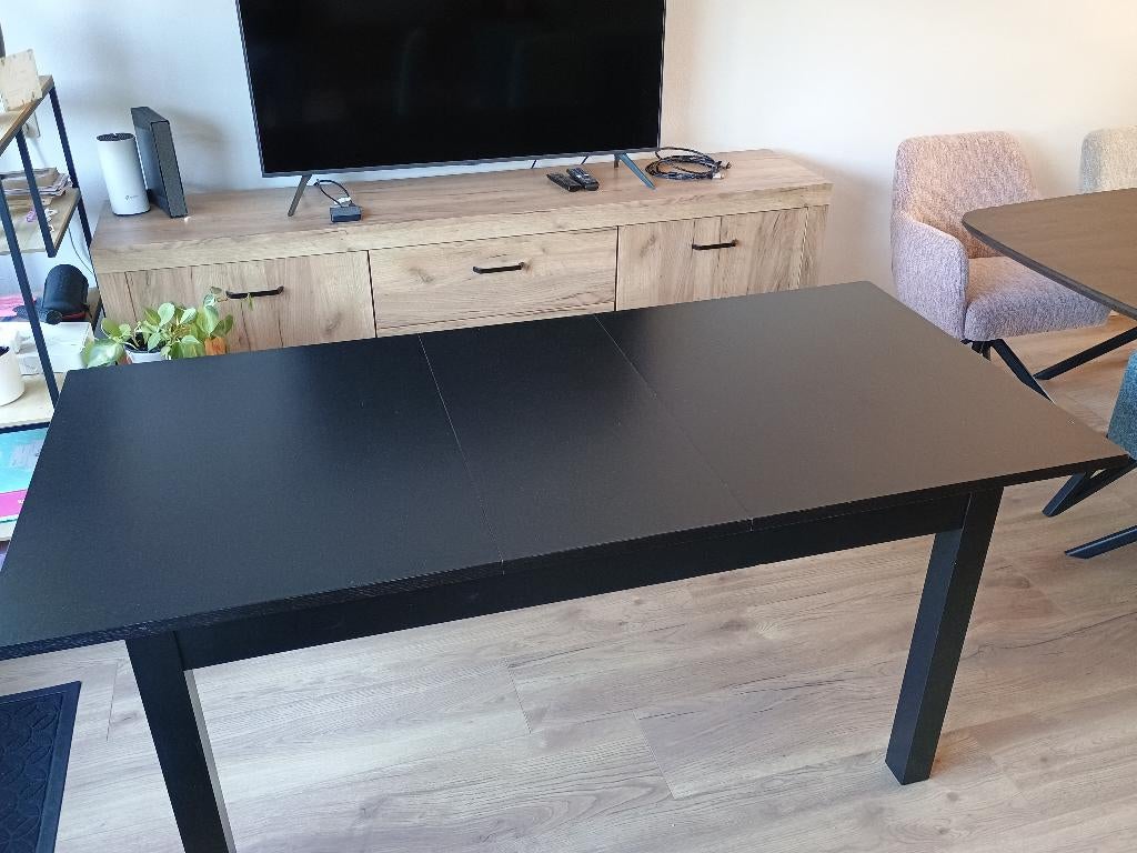 IKEA BJURSTA uitschuifbare eettafel, Ophalen, Gebruikt, 100 tot 150 cm, 50 tot 100 cm