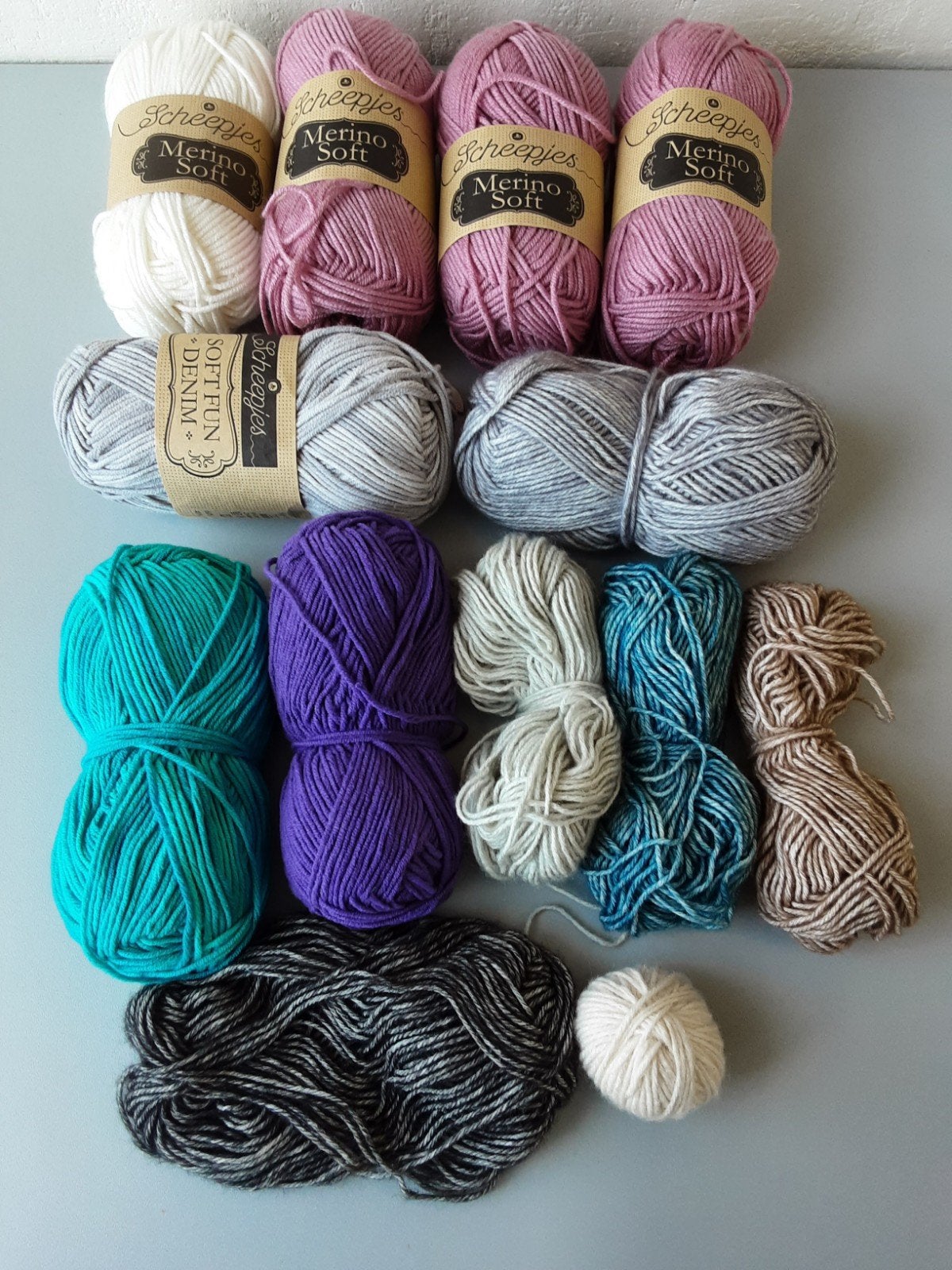 Scheepjes merino soft fun denim stonewashed, Ophalen of Verzenden, Nieuw, Breien of Haken, Wol of Garen