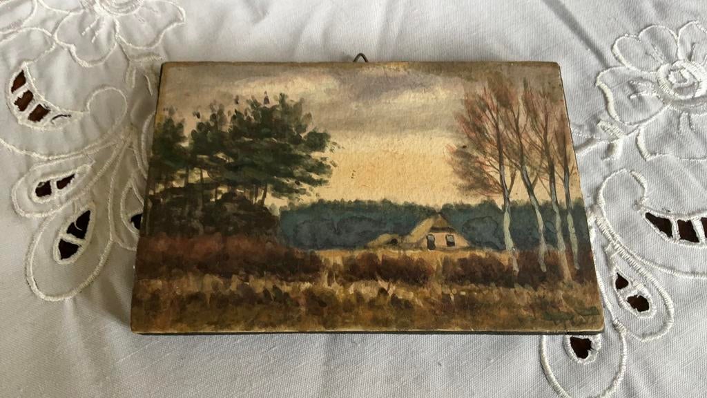 A kruseman, aquarel , landschap, jaren 20 vorige eeuw, Antiek en Kunst, Kunst | Schilderijen | Klassiek, Ophalen of Verzenden