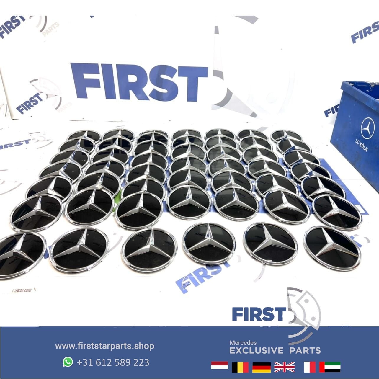 Mercedes AMG STER LOGO GLANS CHROOM W176 W177 W205 W117 W118, Auto-onderdelen, Gebruikt, -, Ophalen of Verzenden, -
