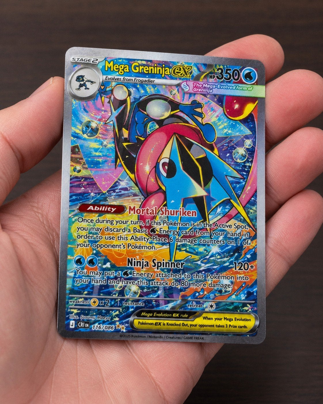 Prachtige Mega Greninja ex 116/086 PSA 10 kandidaat, Ophalen of Verzenden, Nieuw