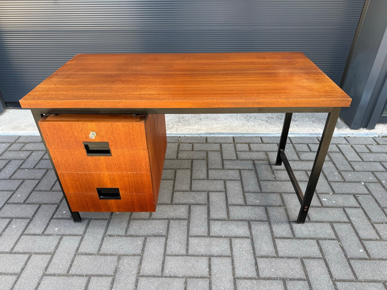 Vintage Pastoe Bureau met Lades - Jaren '60 Design, Ophalen, Gebruikt, 120 cm, Gijpsvintage