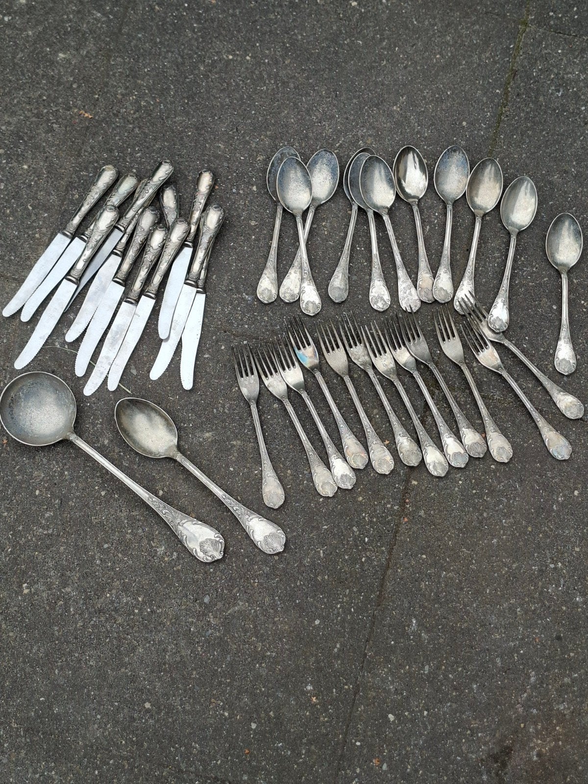 ~3kg Silver plate '800' verzilverd bestek, Ophalen of Verzenden