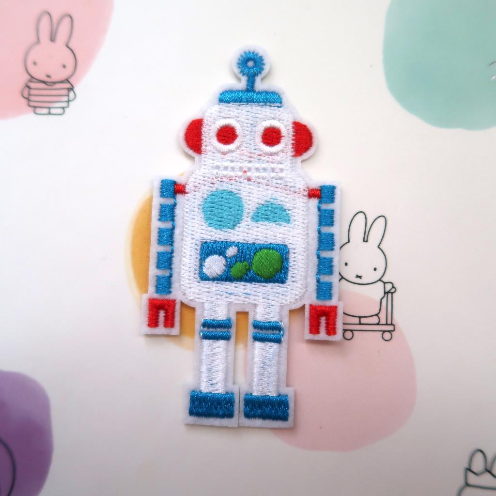 Geborduurde Robot Opstrijk Patch Badge Applique, Verzenden, Nieuw, Overige applicaties