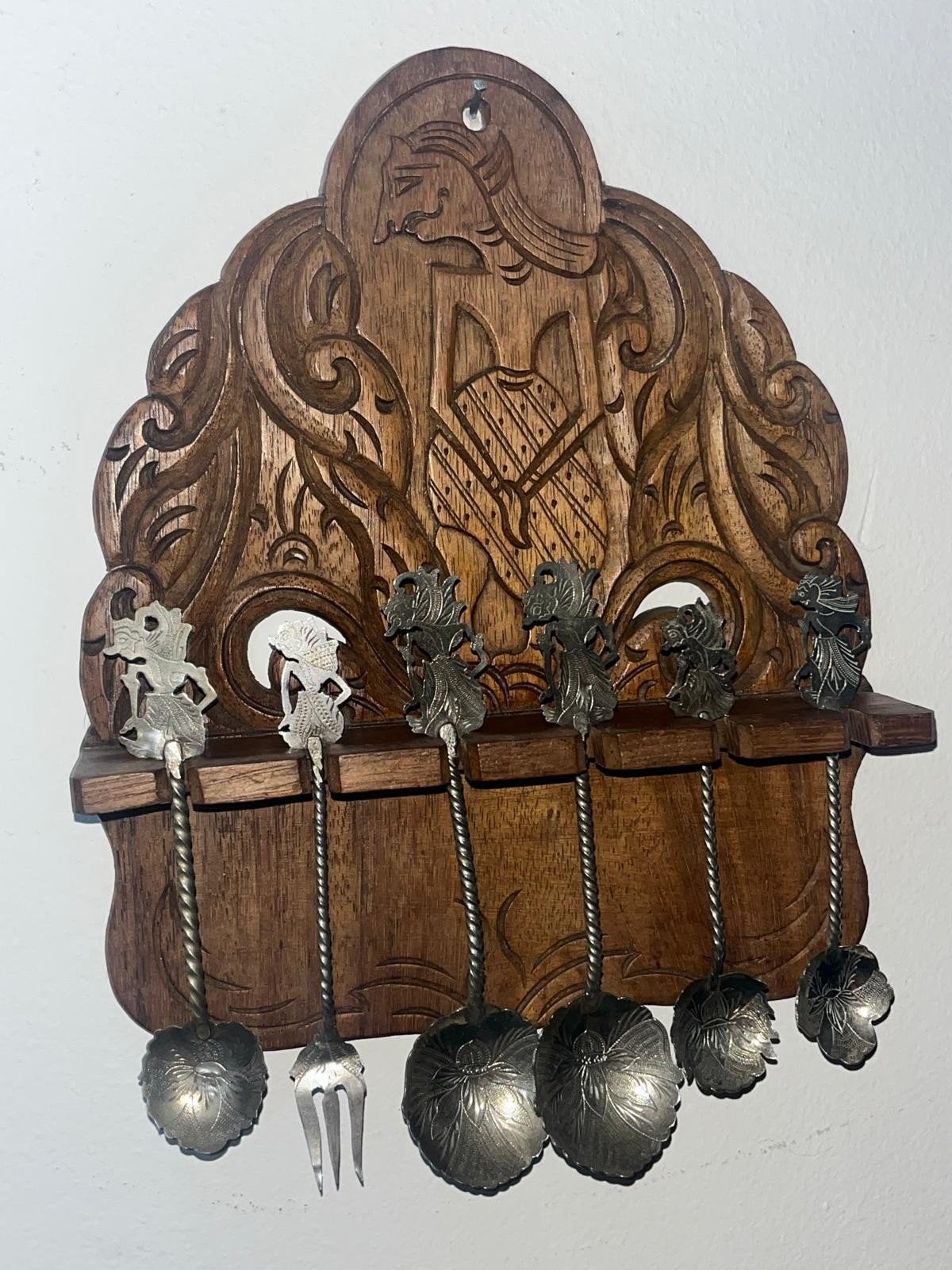 Antiek wayang Lepeltjes, Ophalen of Verzenden