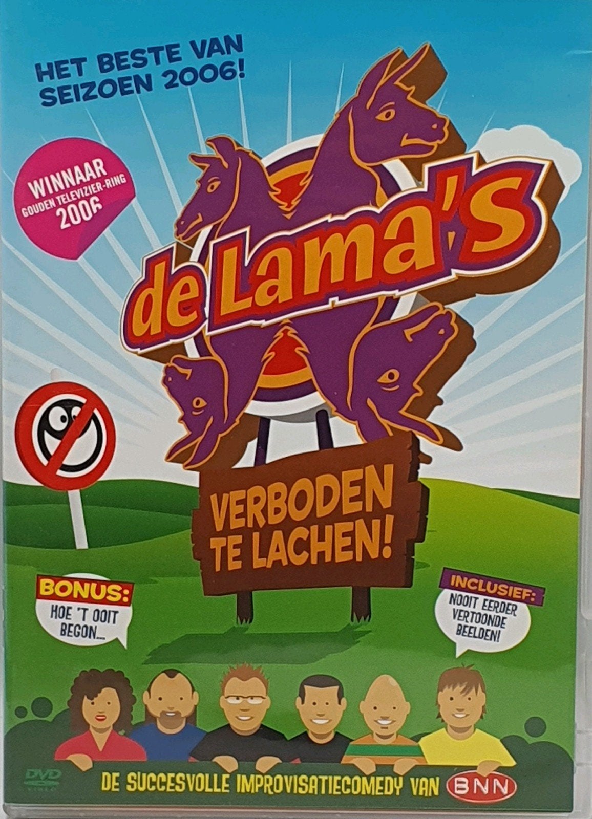 Te koop: De Lama's - Verboden Te Lachen! DVD, Stand-up of Theatershow, Gebruikt, Alle leeftijden, De Lama's