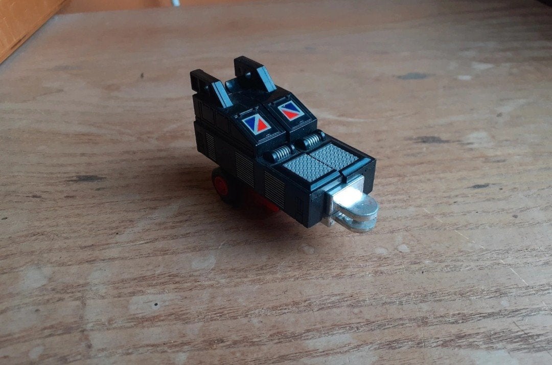 Mc toys vtg 80s mega moto bots transformers crane trailer, Verzamelen, Transformers, G1, Ophalen of Verzenden, Gebruikt, Autobots