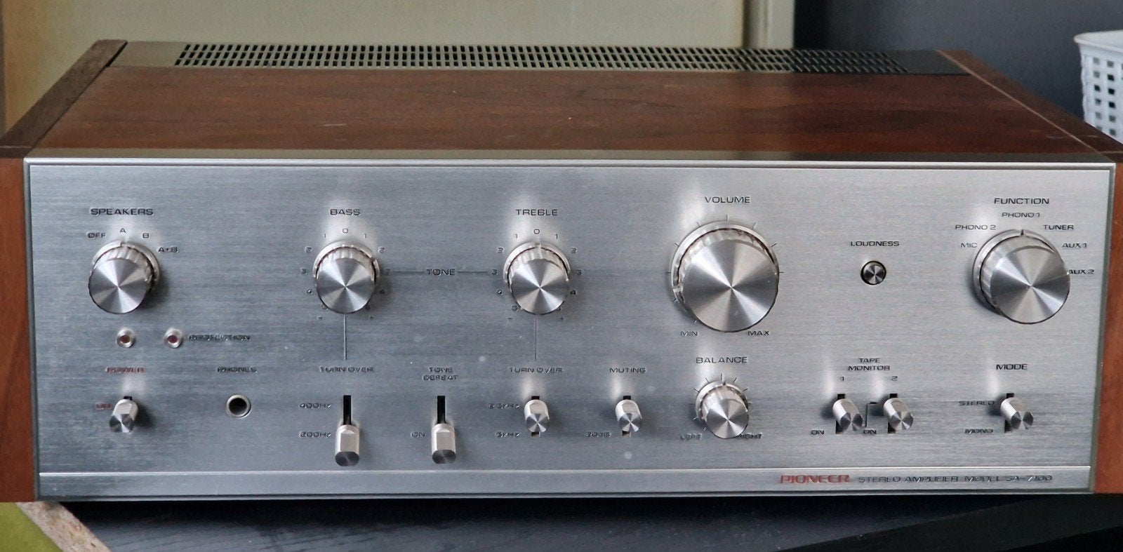 Pioneer SA-7100 Stereo Versterker incl manuel, Ophalen, Minder dan 60 watt, Pioneer