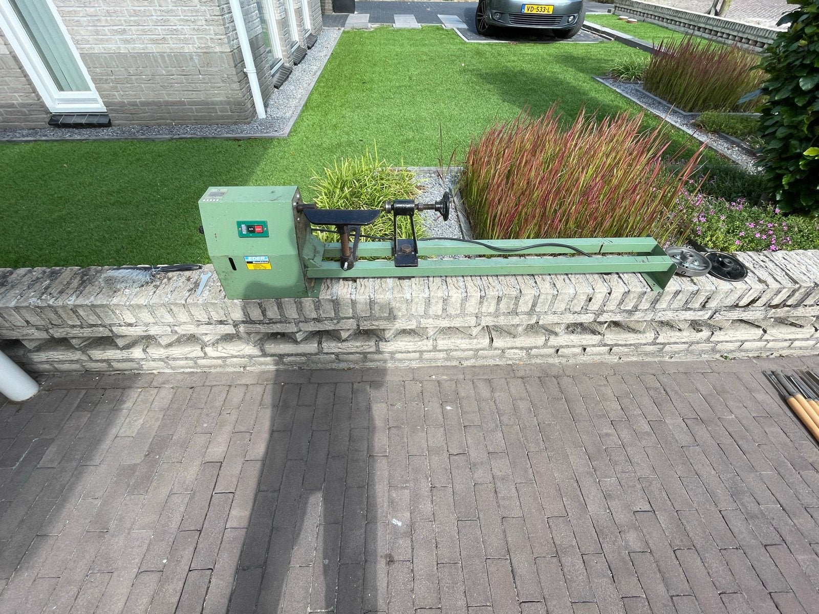 Eder Houtdraaibank met accessoires en beitels, Doe-het-zelf en Verbouw, Draaibanken, Ophalen, Gebruikt, Houtdraaibank, 500 tot 1000 mm