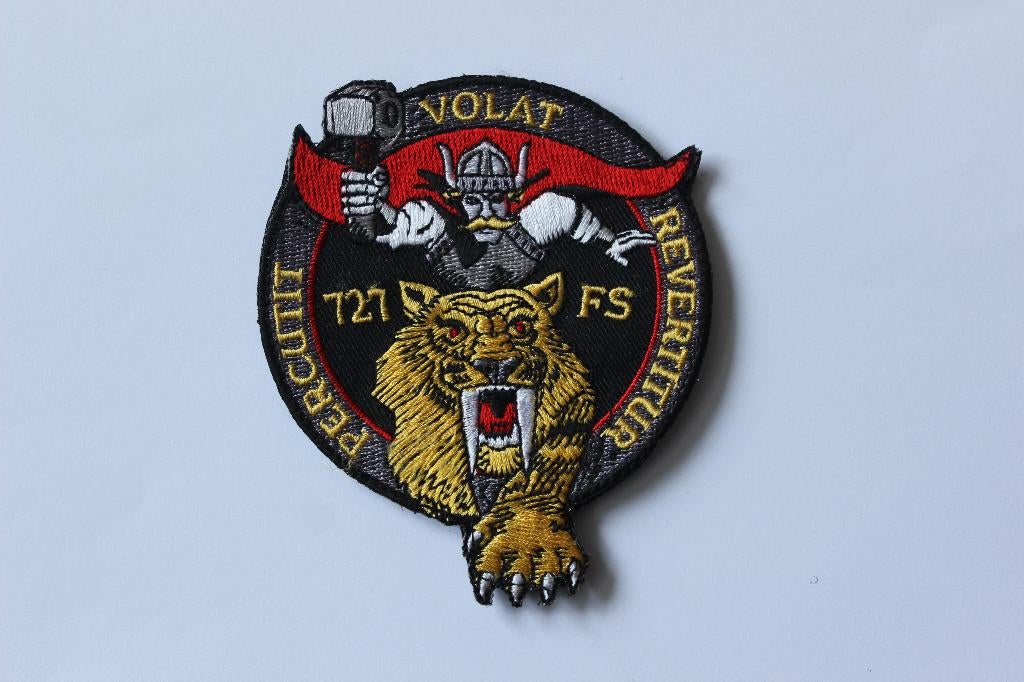 patch  727  sqn   f-16  f-35  denmark, Verzenden, Zo goed als nieuw, Patch, Badge of Embleem