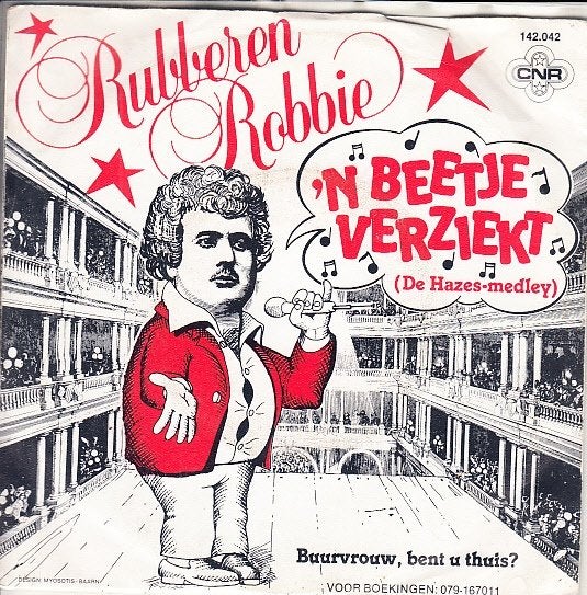 rubberen robbie - n beetje verziekt  (hazes medley) (piraat), Cd's en Dvd's, Vinyl Singles, 7 inch, Ophalen of Verzenden, Nederlandstalig