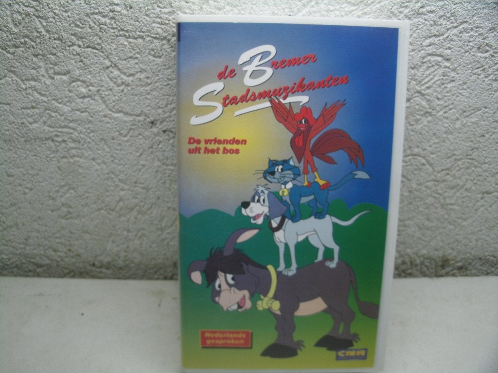 vhs 221a de bremer stadsmuzikanten, Cd's en Dvd's, VHS | Kinderen en Jeugd, Alle leeftijden, Ophalen of Verzenden, Zo goed als nieuw