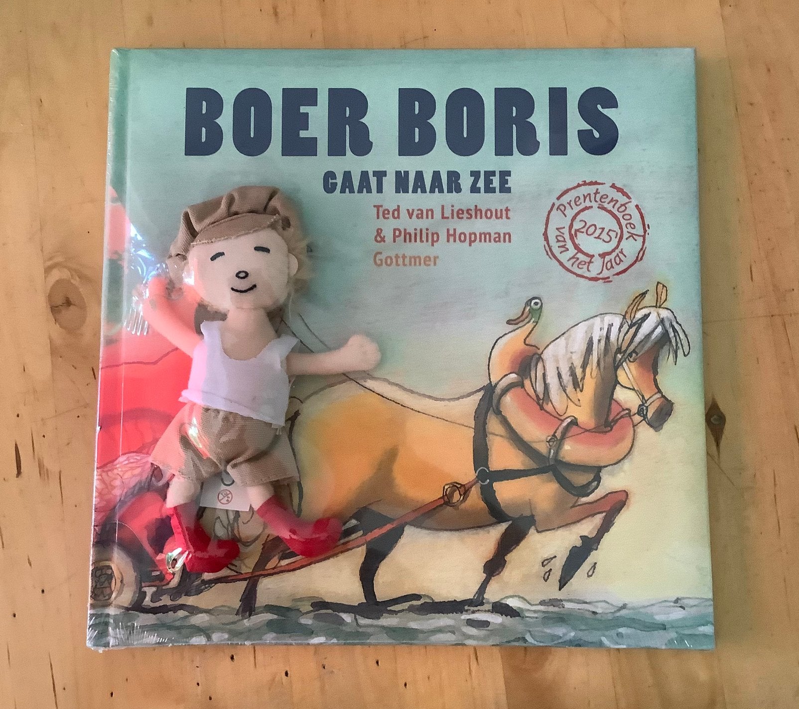 Boer Boris gaat naar zee + popje Boer Boris - Nieuw, Ophalen of Verzenden, Zo goed als nieuw
