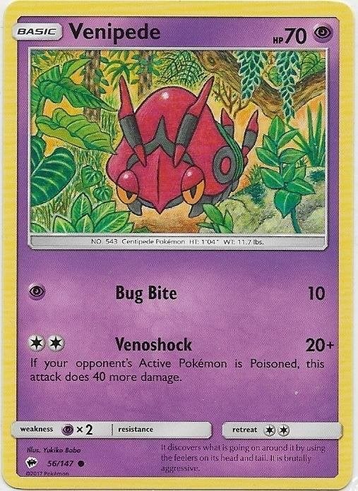 Burning Shadows,  Venipede [common] 56/147, Verzenden, Nieuw, Losse kaart