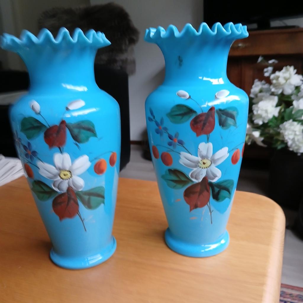 Opaline vazen (set), Ophalen of Verzenden
