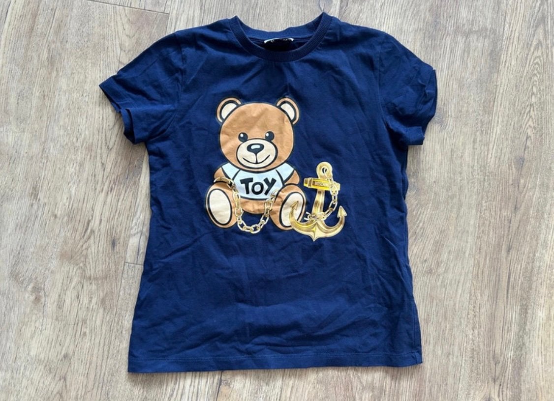 Moschino | Kinder shirt | Maat 140 | Teddy beer / anker, Ophalen of Verzenden, Zo goed als nieuw, Jongen of Meisje, Shirt of Longsleeve