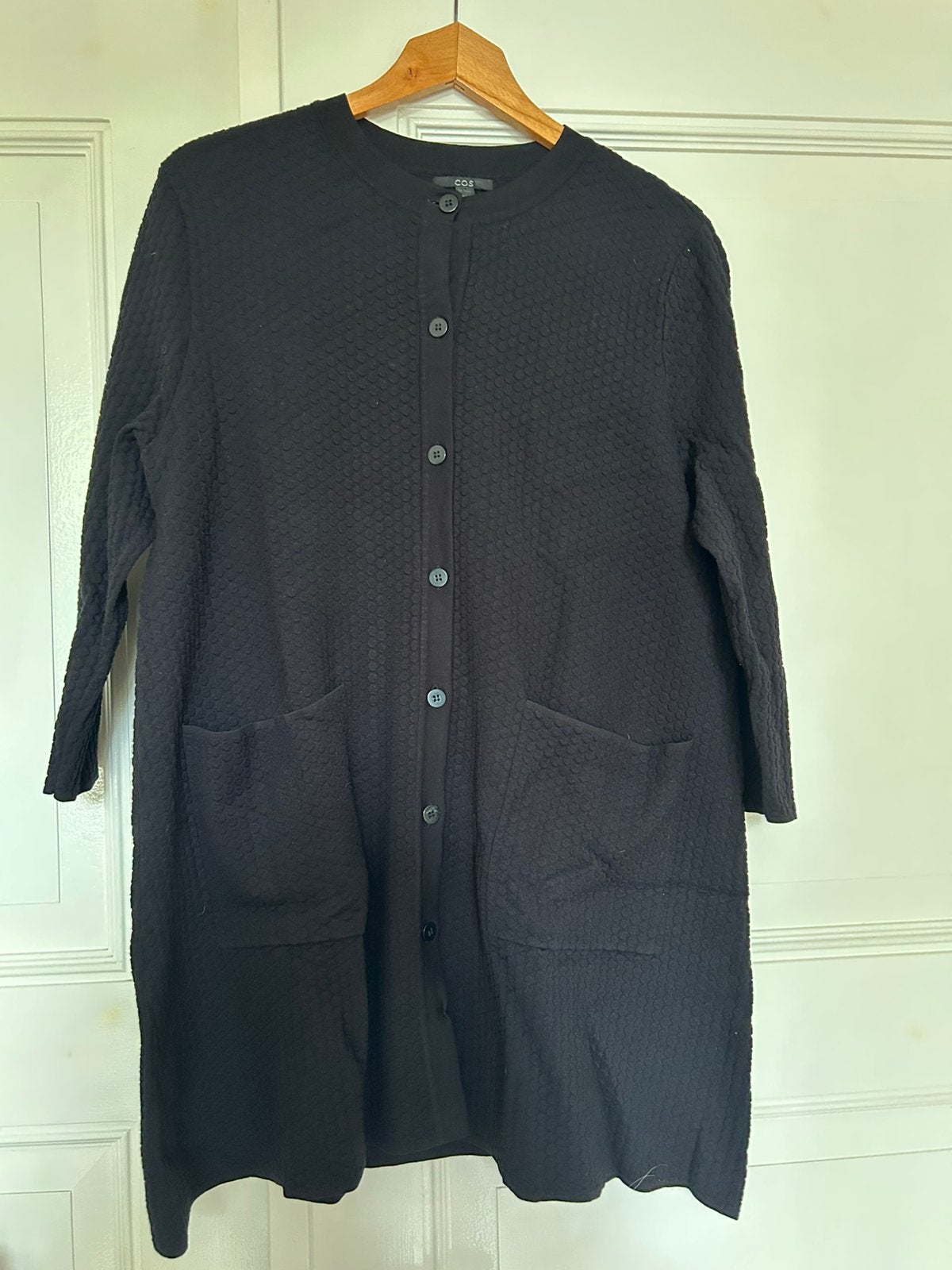 COS zwart lang vest of jurk maat L, Ophalen of Verzenden, Zo goed als nieuw, Maat 42/44 (L), Zwart