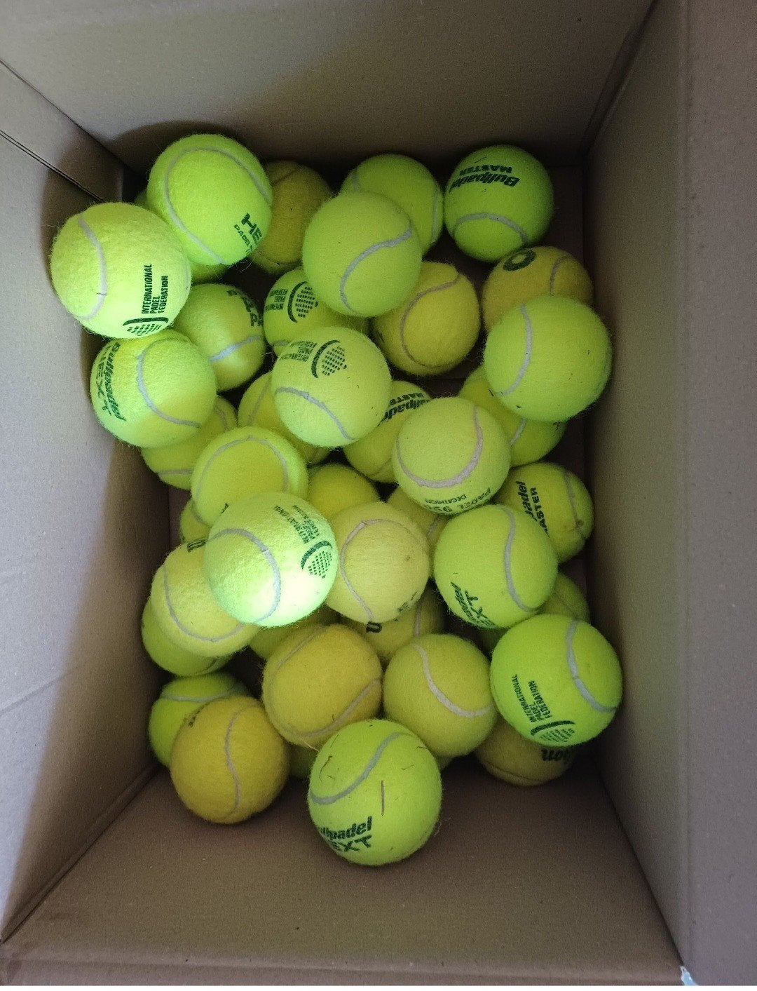 50 gebruikte tennisballen, Ophalen of Verzenden, Gebruikt