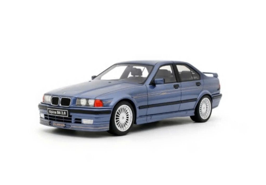 BMW E36 Alpina B6 2.8 Sedan BLAUW 92 OTTO MOBILE 1/18 OT1180