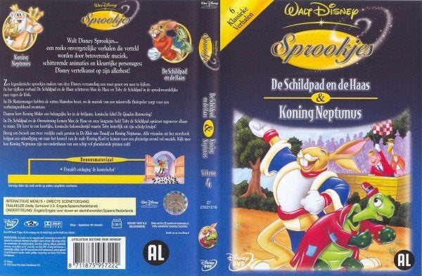 Disney Sprookjes 4 DVD, Europees, Tekenfilm, Verzenden, Alle leeftijden