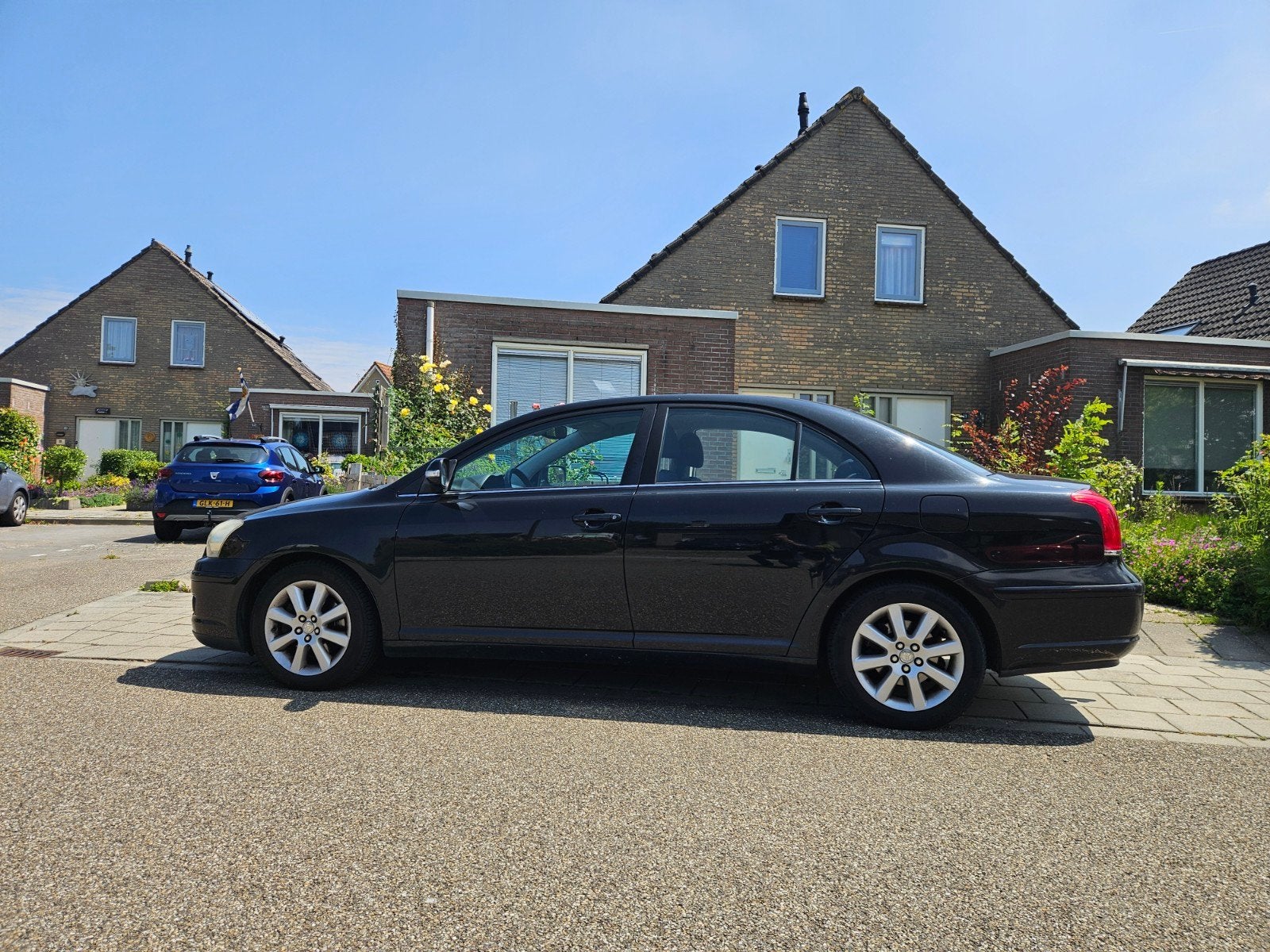 Toyota Avensis 2.0 16V Vvt-i Sedan Linea Luna 2007 Zwart, Auto's, Toyota, Voorwielaandrijving, 1998 cc, Avensis, 4 cilinders