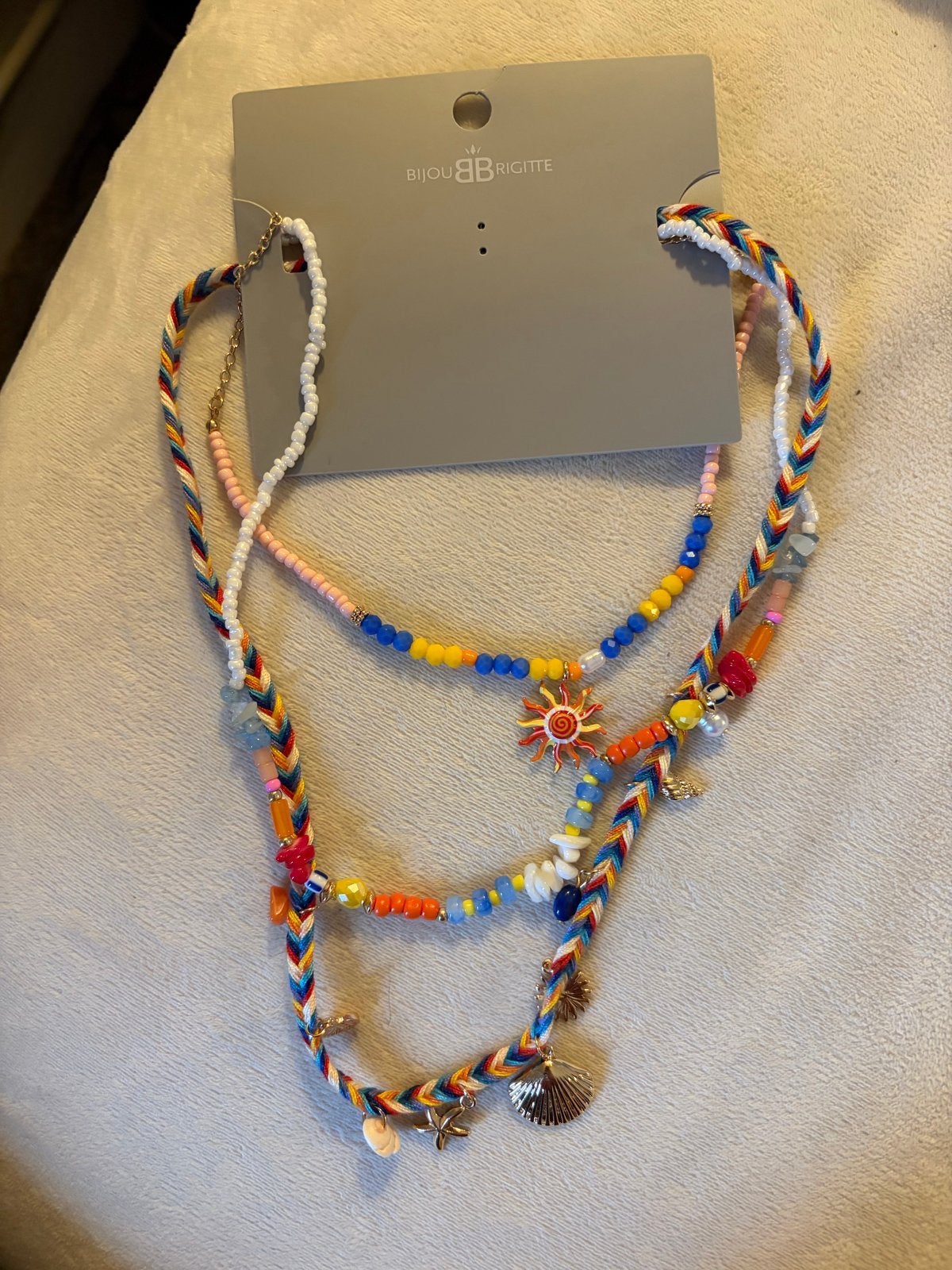 Bijou Brigitte Kettingenset - Zomerse Boho Stijl, Ophalen of Verzenden, Nieuw, Overige kleuren, Overige materialen