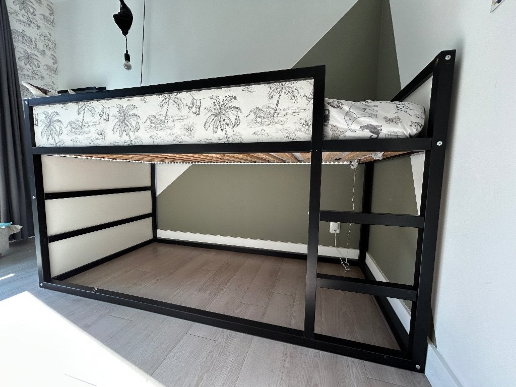 Ikea Kura (keerbaar) bed in 'jungle' thema, Kinderen en Baby's, Kinderkamer | Bedden, Zo goed als nieuw, 180 cm of meer, 85 tot 100 cm