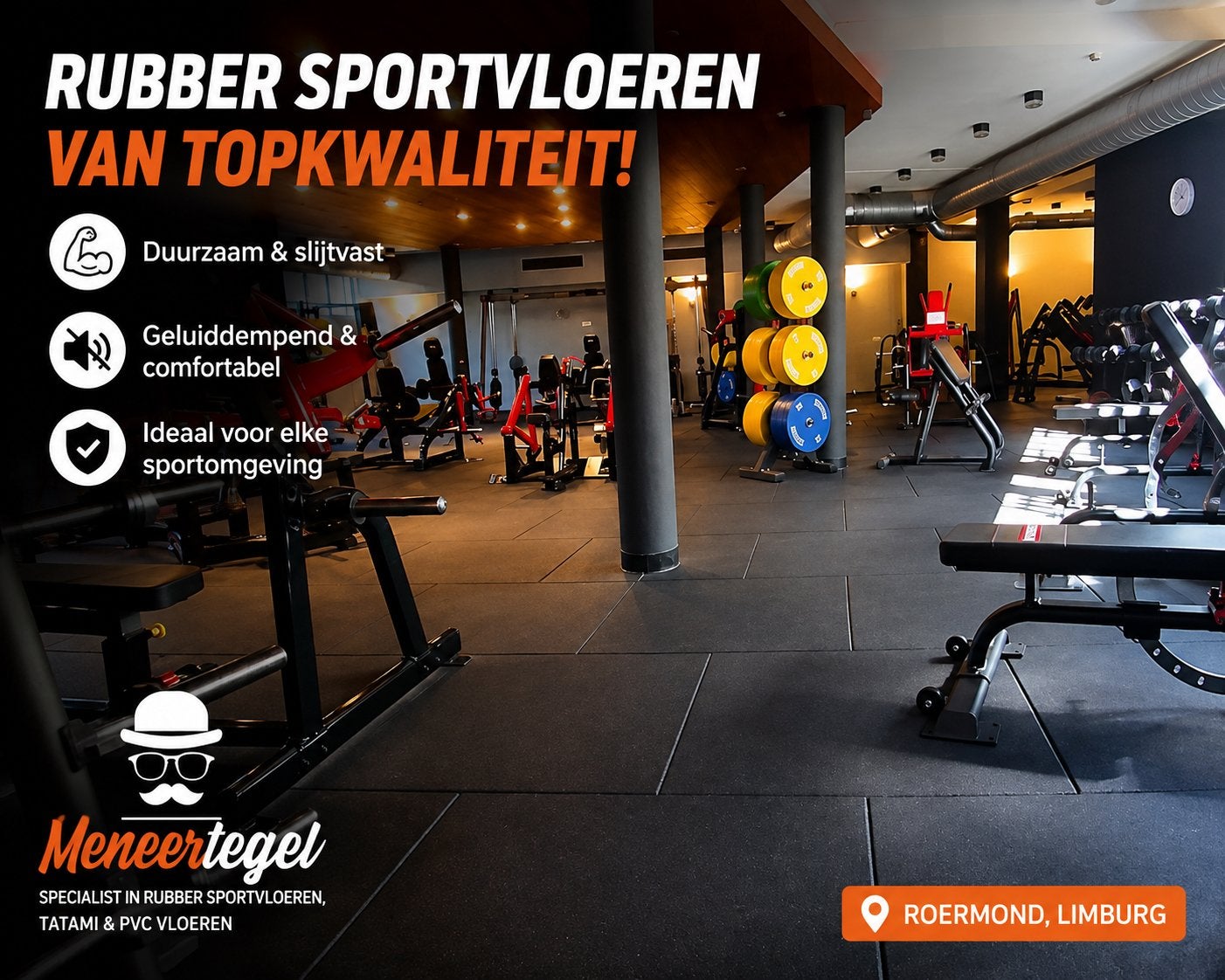 **Meneer tegel Nederland** sportvloeren: RUBBER PVC FOAM, Ophalen of Verzenden, Nieuw