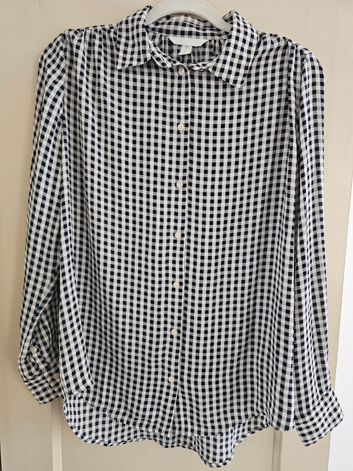 H&M geruite blouse  maat S, Ophalen of Verzenden