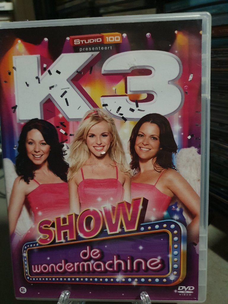 K3 show de wondermachine DVD, Alle leeftijden, Ophalen, Zo goed als nieuw