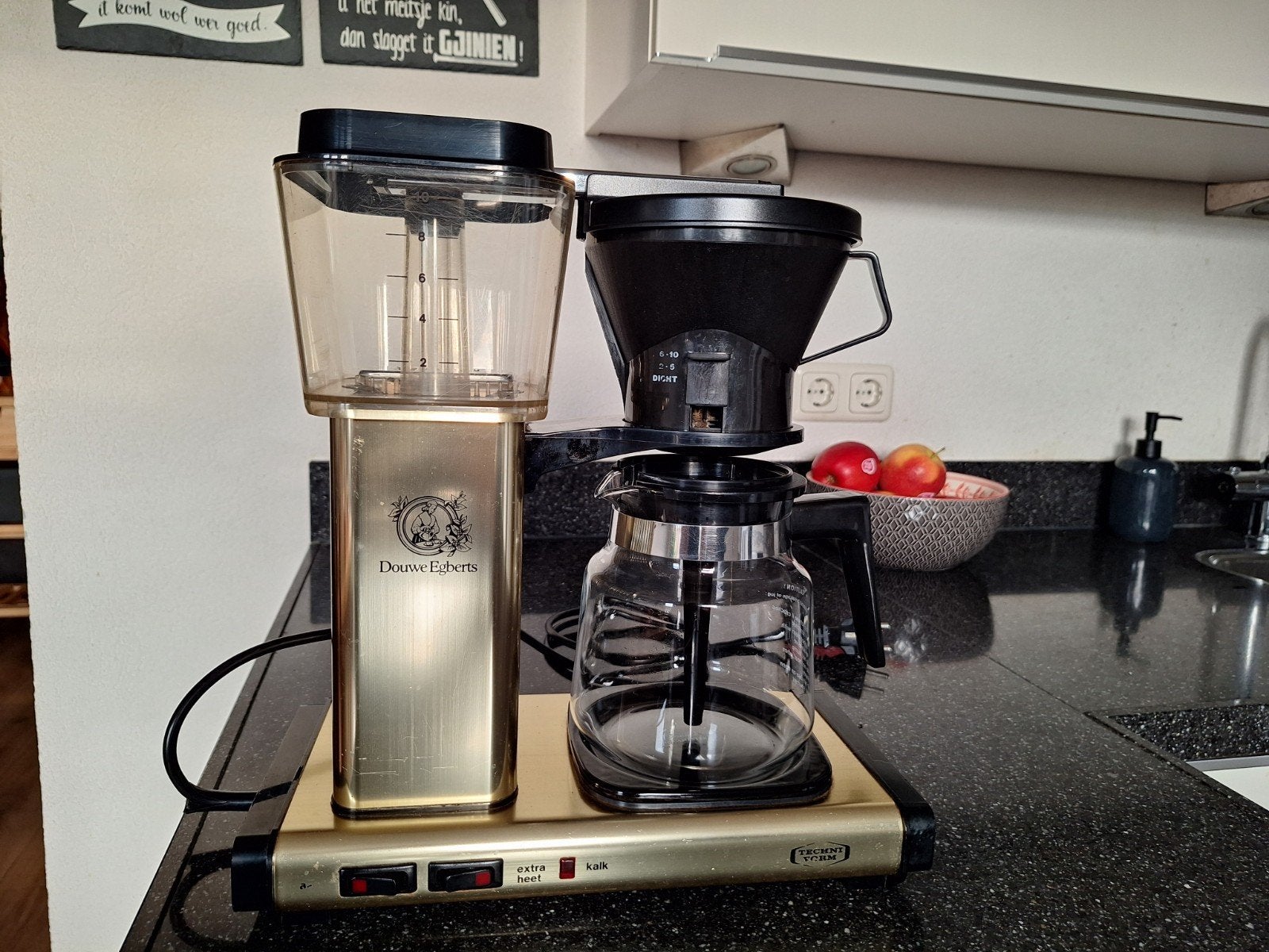 Limited editie gouden DE koffiezetapparaat, Ophalen, Zo goed als nieuw, Douwe Egberts
