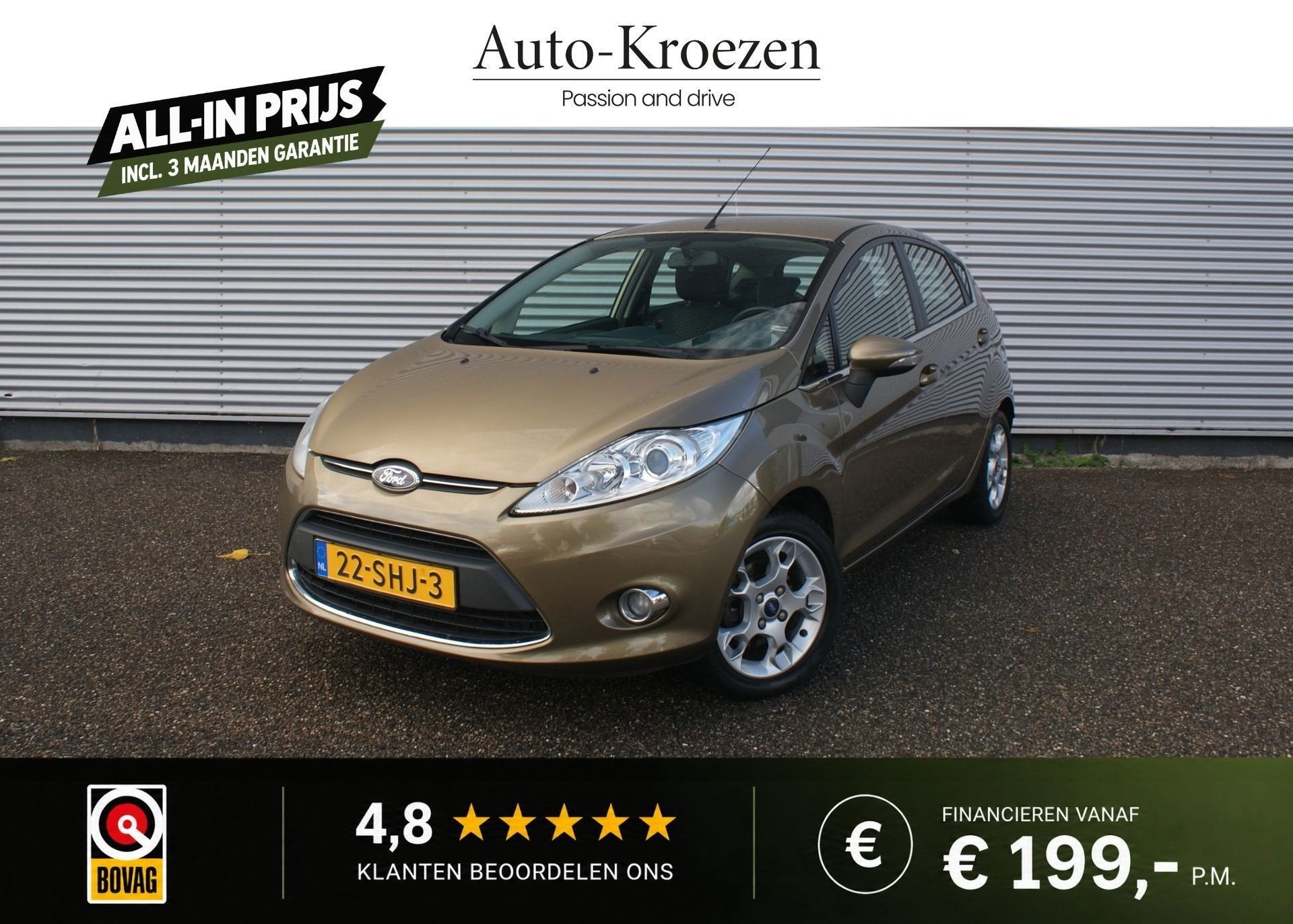 Ford Fiesta 1.25 Titanium | 5 Deuren | Org NL |, Voorwielaandrijving, Euro 5, Stof, 1242 cc