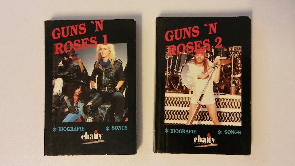 Guns n Roses Biografie Songs Chatty mini boekjes set, Ophalen of Verzenden, Zo goed als nieuw, Boek, Tijdschrift of Artikel