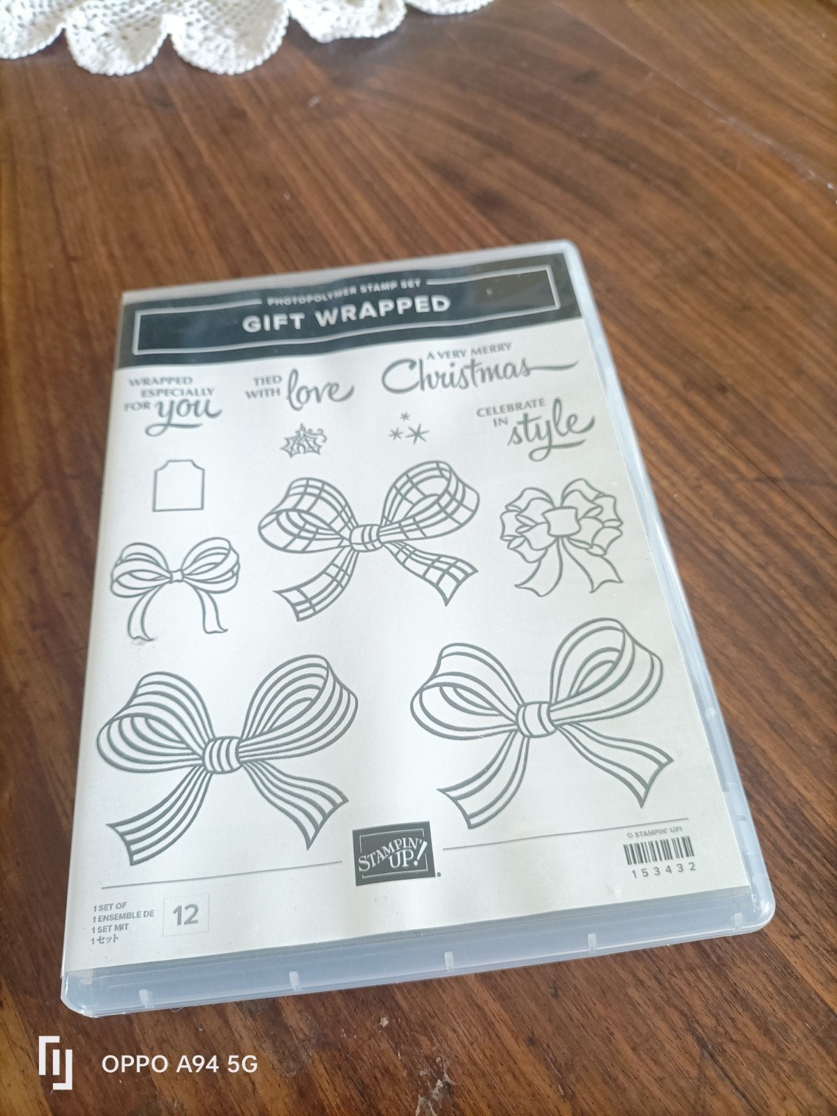 Stempelset Gift Wrapped met pons - Stampin' Up!, Meerkleurig, Ophalen of Verzenden, Zo goed als nieuw, Kunststof