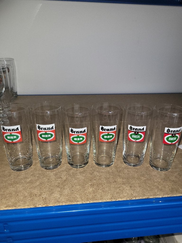 Brand bierglazen (3), Verzamelen, Biermerken, Ophalen of Verzenden, Zo goed als nieuw, Glas of Glazen, Brand