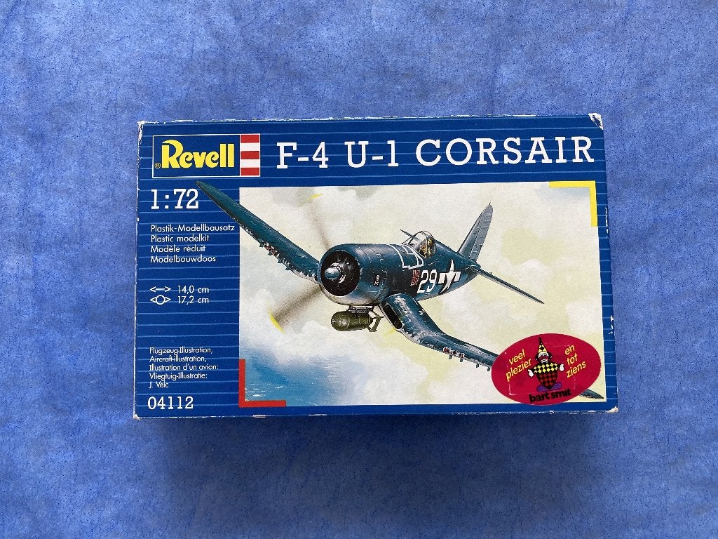 Revell F4U-1 Corsair 1:72 Modelbouwdoos, 1:72 tot 1:144, Gebruikt, Revell, Ophalen of Verzenden