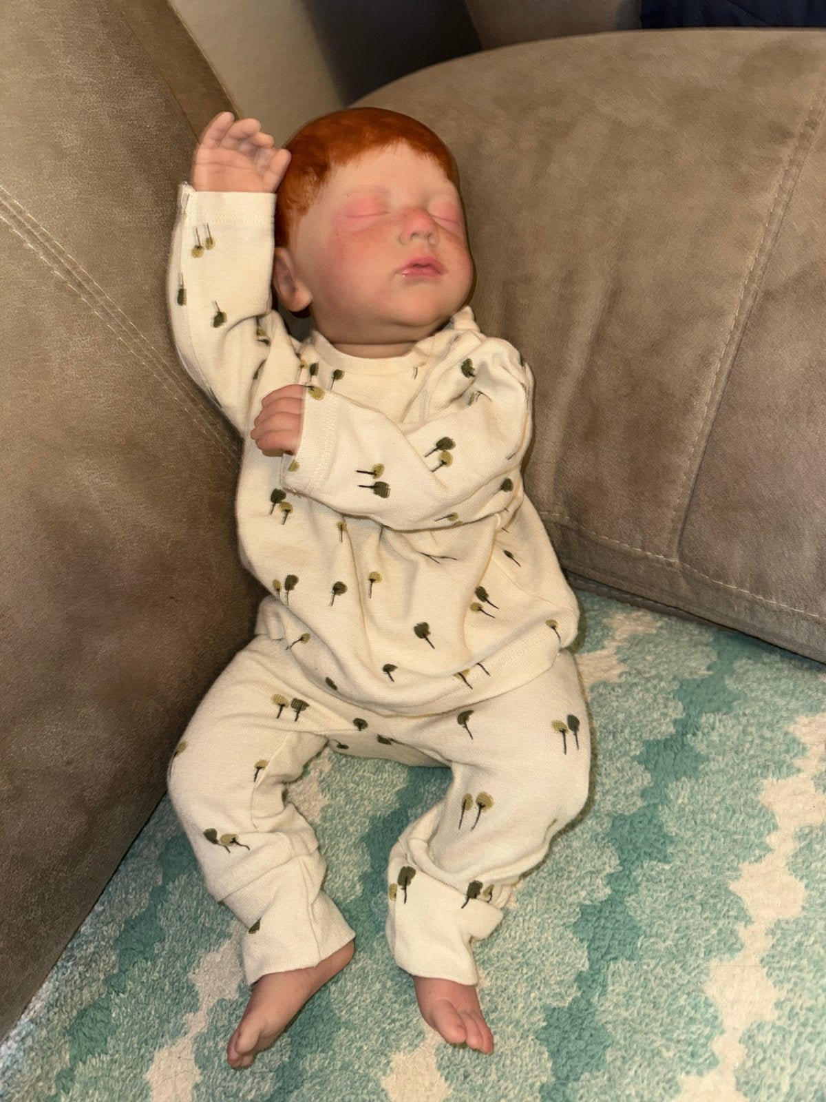 3 Reborn baby's handgemaakt door mijn moeder!, Verzamelen, Ophalen of Verzenden, Zo goed als nieuw, Babypop, Levensecht of Reborn