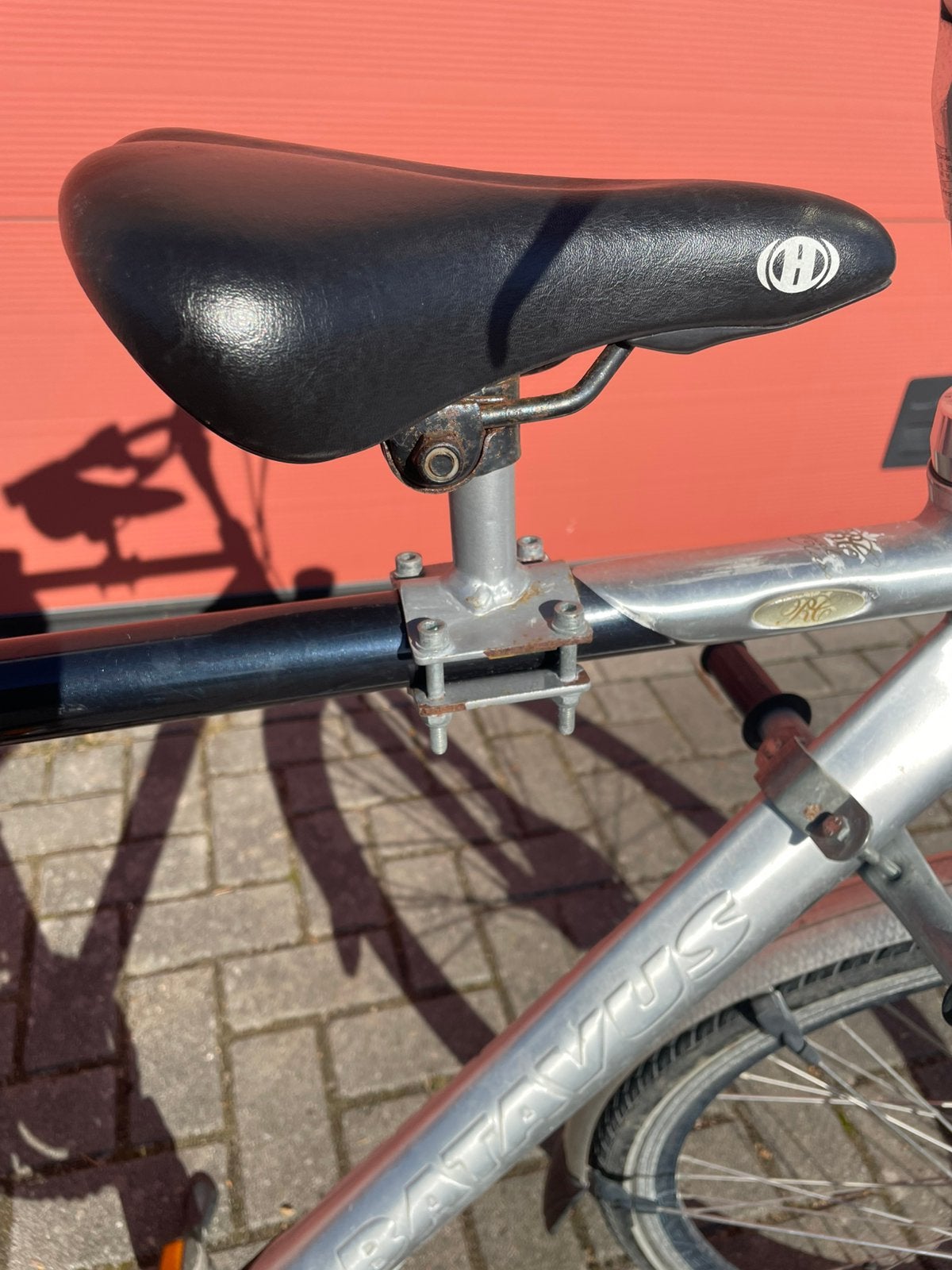 fietszadel voorop kinderzit herenfiets kinderzitje, Ophalen of Verzenden, Zo goed als nieuw, Voetsteuntjes