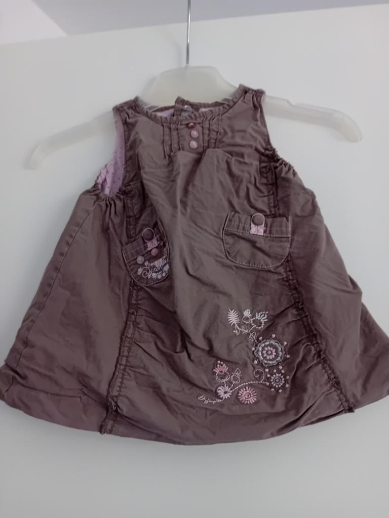 Gevoerde overgooier Kimbaloo maat 50 (1 maand) katoen, Kinderen en Baby's, Babykleding | Maat 50, Gebruikt, Petit kimbaloo, Meisje