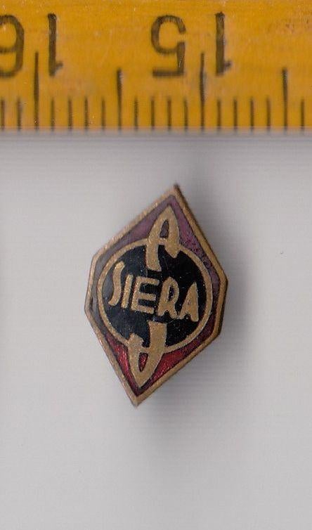 Siera emaille Radio embleem logo schildje, Ophalen of Verzenden