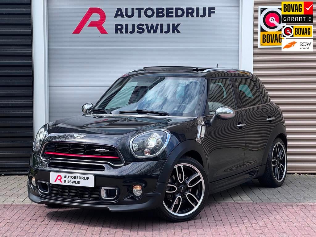 Mini Mini Countryman 1.6 John Cooper Works H&k/Pano/Camera, Euro 5, 1380 kg, Gebruikt, Leder en Stof