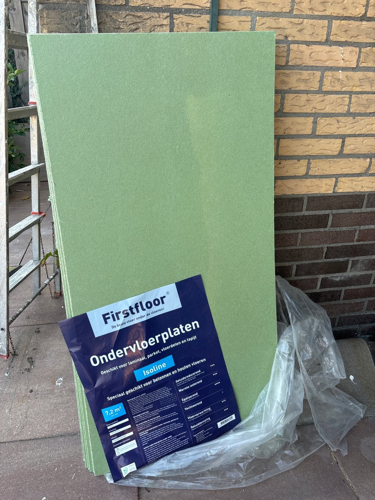 Firstfloor Isoline Ondervloerplaten - ongeveer 5 m2, Ophalen, Overige materialen, 30 cm of meer, Overige typen