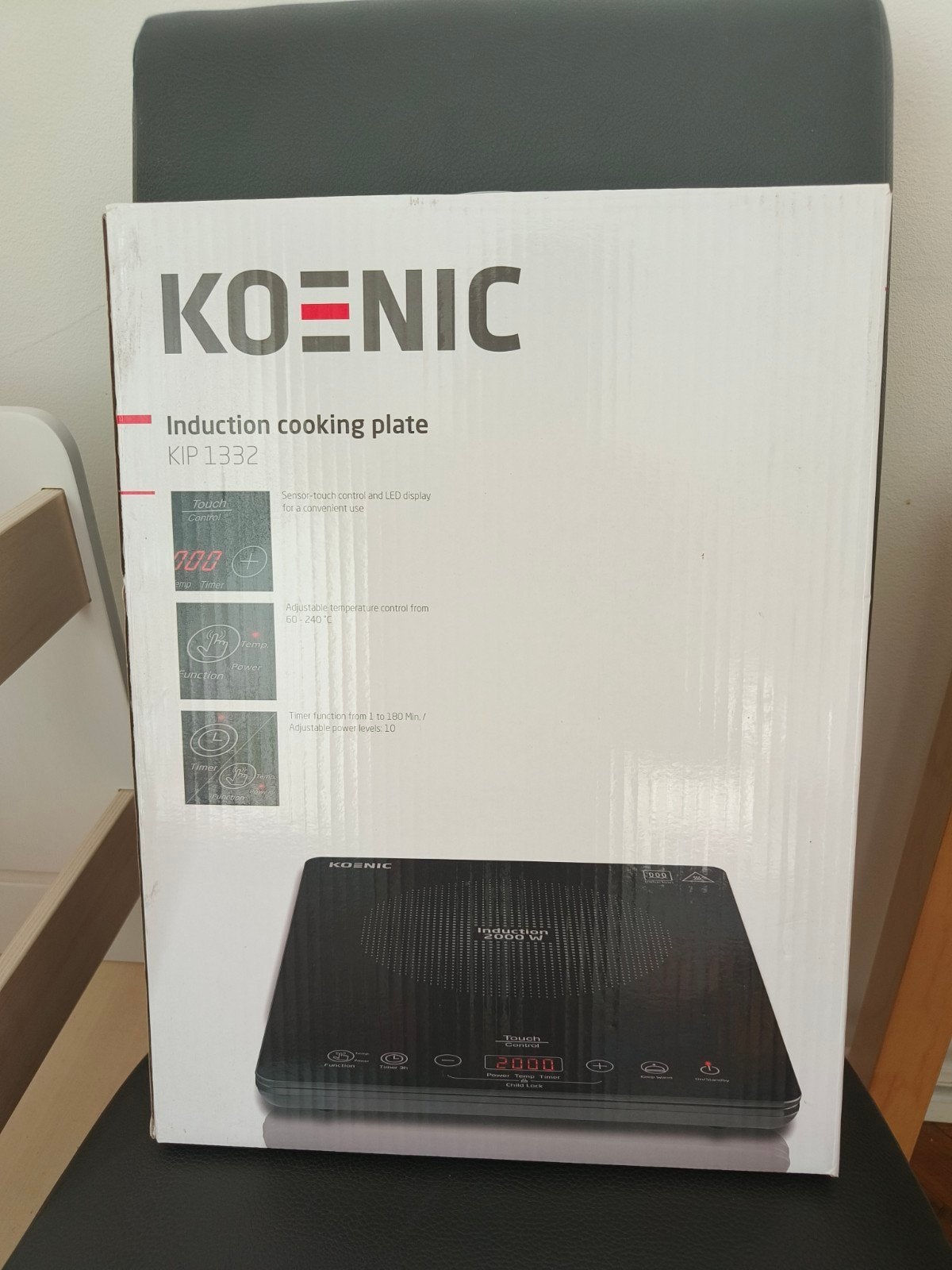 Inductiekookplaat Koenic Kip 1332, Witgoed en Apparatuur, Kookplaten, Ophalen, 3 kookzones of minder, Zo goed als nieuw, Inductie