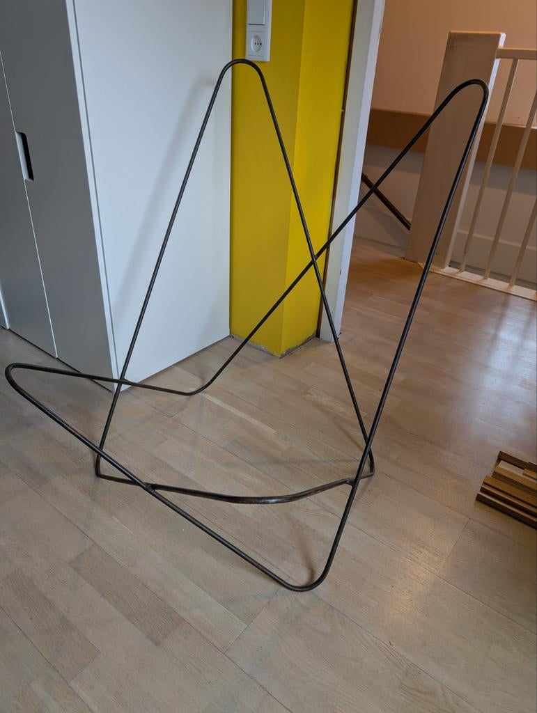 Frame vintage vlinderstoel, Huis en Inrichting, Stoelen, Ophalen, Gebruikt, Zwart, Vintage