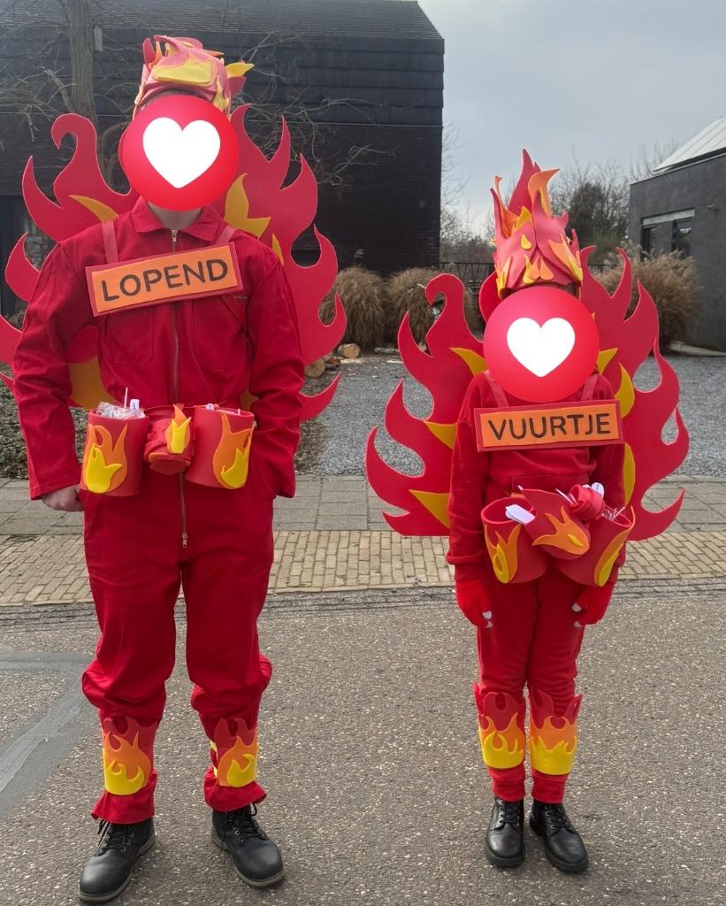 Optocht pak duo optocht, Ophalen, Zo goed als nieuw, Kostuum, Carnaval