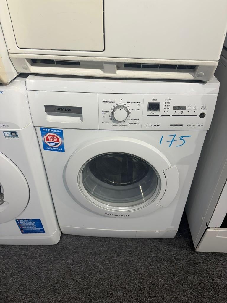Siemens wasmachine - schoon - garantie, Gebruikt, Ophalen of Verzenden, Voorlader, 85 tot 90 cm