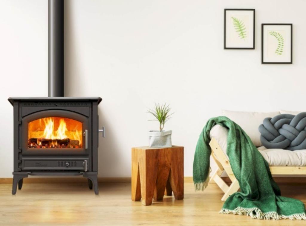 Lacunza Levante Gietijzeren houtkachel -  zijlader, Ophalen, Vrijstaand, Hout, Nieuw