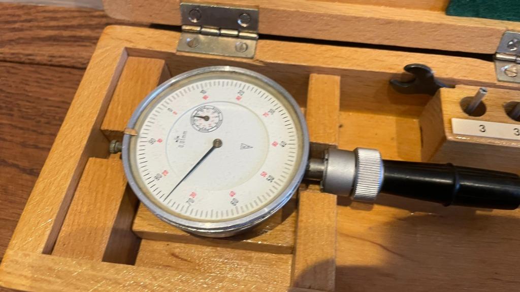 VEB SUHL binnenschroefmaat 3-3.75mm netjes gebruikt met doos, -, Nieuw, Ophalen of Verzenden, VEB SUHL