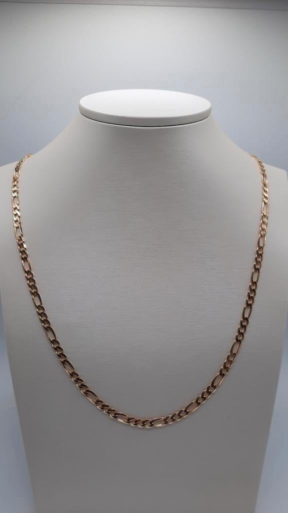gouden  figaro schakel ketting 14kt