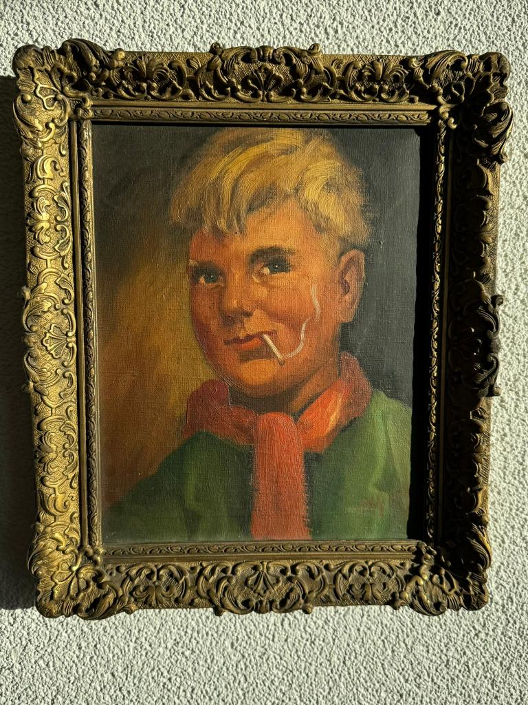 Olie-verf schilderij op canvas, Ophalen of Verzenden